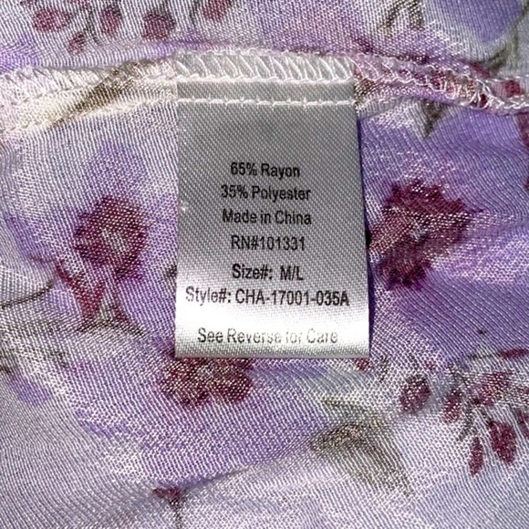 Charlotte Russe Floral Open Front Kimono Swim Coverup - Picture 8 of 11